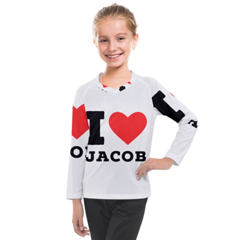 I Love Jacob Kids  Long Mesh Tee by ilovewhateva