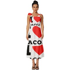 I Love Jacob Tie-strap Tiered Midi Chiffon Dress by ilovewhateva