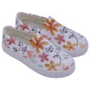 Flowers-107 Kids  Canvas Slip Ons View3