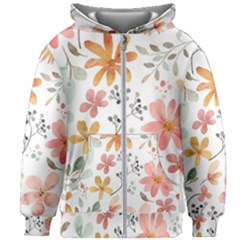 Flowers-107 Kids  Zipper Hoodie Without Drawstring by nateshop