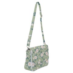 Flowers-108 Shoulder Bag With Back Zipper by nateshop