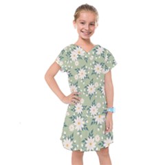 Flowers-108 Kids  Drop Waist Dress by nateshop