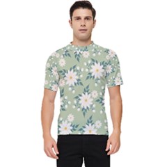 Flowers-108 Men s Short Sleeve Rash Guard by nateshop