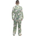 Flowers-108 Men s Long Sleeve Satin Pajamas Set View2