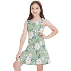 Flowers-108 Kids  Lightweight Sleeveless Dress by nateshop