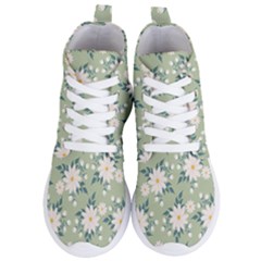 Flowers-108 Women s Lightweight High Top Sneakers by nateshop