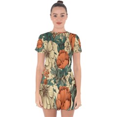 Generated Drop Hem Mini Chiffon Dress by nateshop