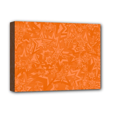 Orange-chaotic Deluxe Canvas 16  X 12  (stretched)  by nateshop