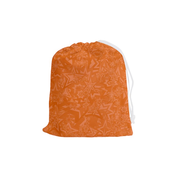 Orange-chaotic Drawstring Pouch (Medium)