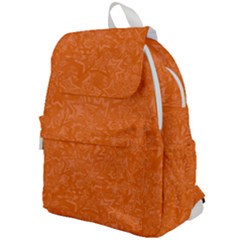 Orange-chaotic Top Flap Backpack by nateshop