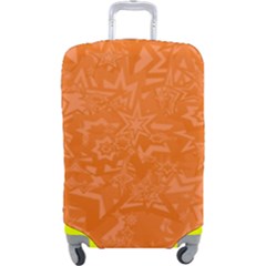 Orange-chaotic Luggage Cover (large) by nateshop