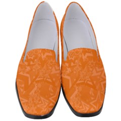 Orange-chaotic Women s Classic Loafer Heels by nateshop