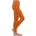 Orange-chaotic Kids  Lightweight Velour Leggings View3