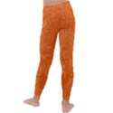 Orange-chaotic Kids  Lightweight Velour Leggings View4