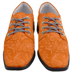 Orange-chaotic Women Heeled Oxford Shoes by nateshop