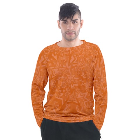 Orange-chaotic Men s Long Sleeve Raglan Tee by nateshop