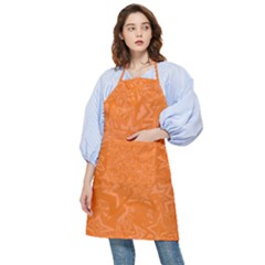 Orange-chaotic Pocket Apron by nateshop