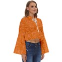 Orange-chaotic Boho Long Bell Sleeve Top View3