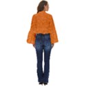 Orange-chaotic Boho Long Bell Sleeve Top View4