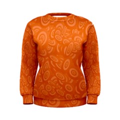 Orange-ellipse Women s Sweatshirt by nateshop