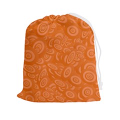 Orange-ellipse Drawstring Pouch (2xl) by nateshop