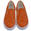 Orange-ellipse Kids  Canvas Slip Ons View1