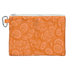 Orange-ellipse Canvas Cosmetic Bag (xl) by nateshop