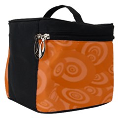 Orange-ellipse Make Up Travel Bag (small) by nateshop