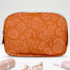 Orange-ellipse Make Up Pouch (small)