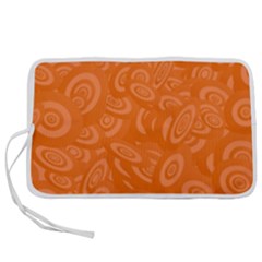 Orange-ellipse Pen Storage Case (m) by nateshop