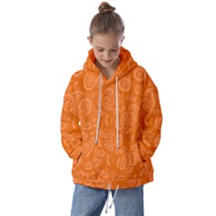 Orange-ellipse Kids  Oversized Hoodie by nateshop