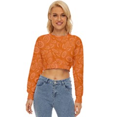 Orange-ellipse Lightweight Long Sleeve Sweatshirt by nateshop