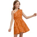 Orange-ellipse Kids  One Shoulder Party Dress View2