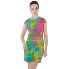 Pixel-79 Drawstring Hooded Dress by nateshop