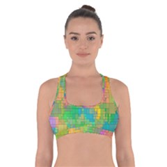 Pixel-79 Cross Back Sports Bra by nateshop