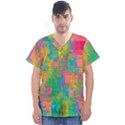 Pixel-79 Men s V-Neck Scrub Top View1