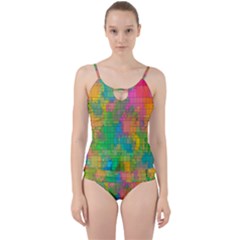 Pixel-79 Cut Out Top Tankini Set by nateshop