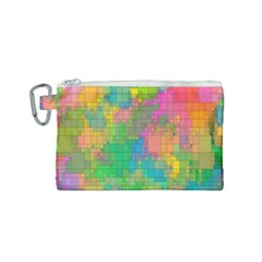 Pixel-79 Canvas Cosmetic Bag (small) by nateshop