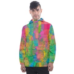 Pixel-79 Men s Front Pocket Pullover Windbreaker