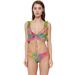 Pixel-79 Low Cut Ruffle Edge Bikini Set by nateshop