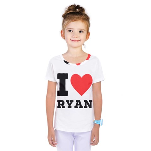 I Love Ryan Kids  One Piece Tee by ilovewhateva