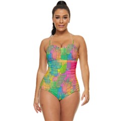 Pixel-79 Retro Full Coverage Swimsuit by nateshop