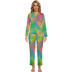 Pixel-79 Womens  Long Sleeve Lightweight Pajamas Set