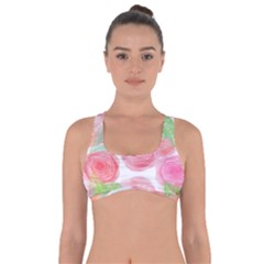 Roses-50 Got No Strings Sports Bra by nateshop