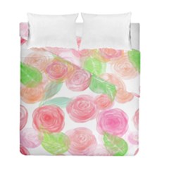 Roses-50 Duvet Cover Double Side (full/ Double Size) by nateshop