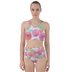 Roses-50 Racer Back Bikini Set by nateshop