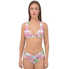 Roses-50 Double Strap Halter Bikini Set by nateshop