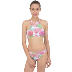 Roses-50 Racer Front Bikini Set by nateshop