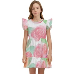 Roses-50 Kids  Winged Sleeve Dress by nateshop