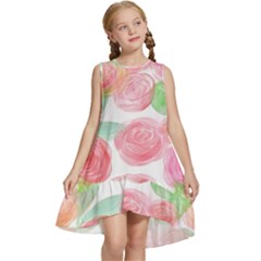 Roses-50 Kids  Frill Swing Dress by nateshop